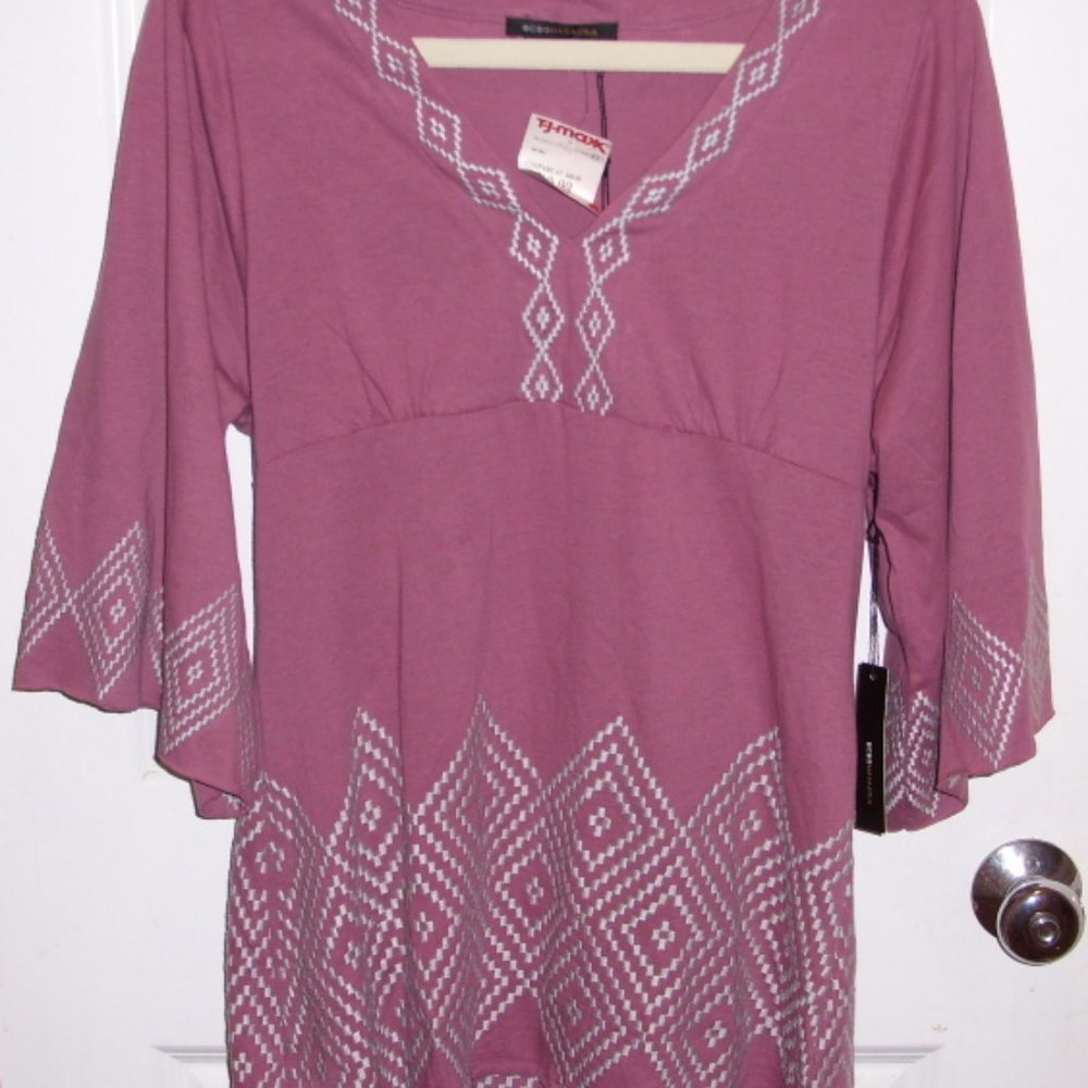 BCBGMaxAzria Ikat Boho Top L NWT 2010 Collection - Picture 3 of 3